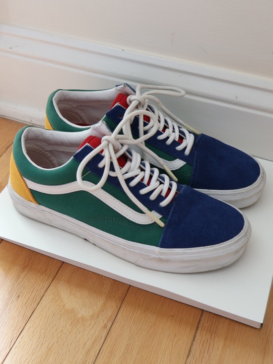 Vans Shoes - Vans Old Skool Low Top Artsy Primary Color-block Sneakers Indie Skater Grunge 8